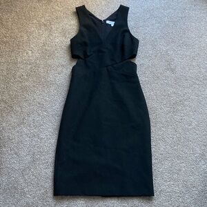 Elizabeth and James Black Midi Dress